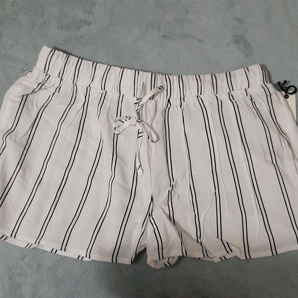 Pinstriped Drawstring PJ Shorts - Picture 2 of 4